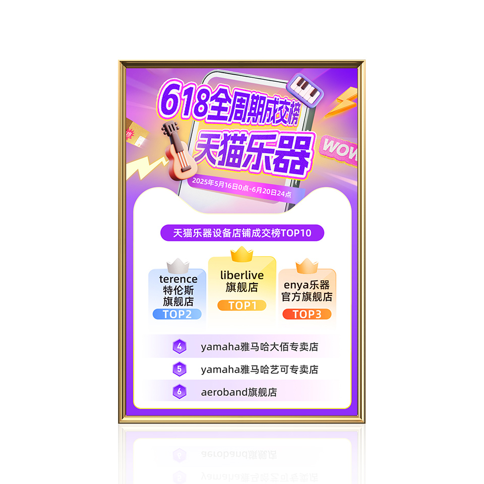 2025618樂(lè)器設(shè)備店鋪榜TOP2